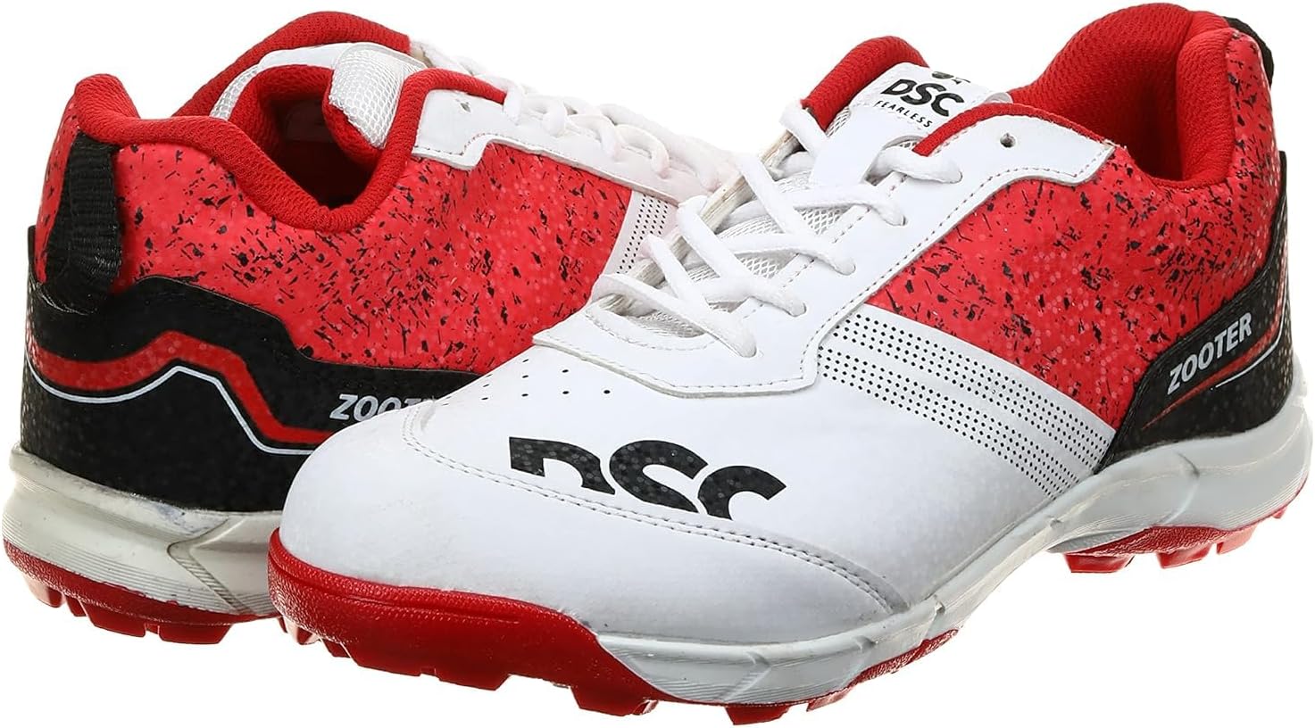 DSC Men's Zooter Cricket ShoesDSC Zooter Cricket Shoe for Men and Boys, Size-6 UK (White-Blue)
