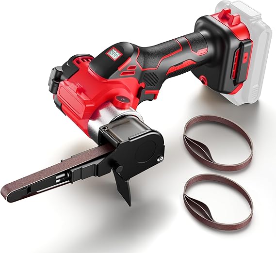 Belt Sander Compatible with Milwaukee 18V Battery 3/8"x13" Mini 5600FPM