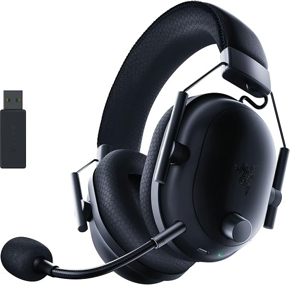 Razer BlackShark V2 Pro Upgraded Model Wireless Gaming Headset, HyperSpeed Wireless, 2.4 GHz Bluetooth, HyperClear Super Wideband Microphone, Black Shark V2 Pro Japanese Official Distributor