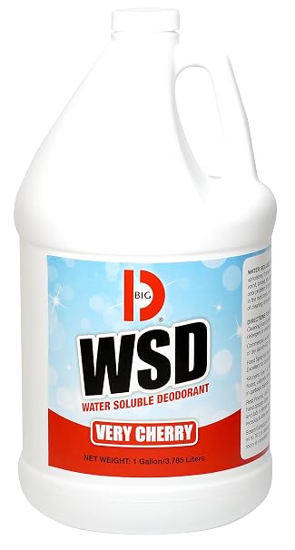 Big D 1613 Water Soluble Deodorant, Very Cherry Fragrance, 1 Gallon (Pack of 4) - Add to Any Cleaning Solution - Ideal for use in Hotels, Food Service, Health Care, Schools and institutions