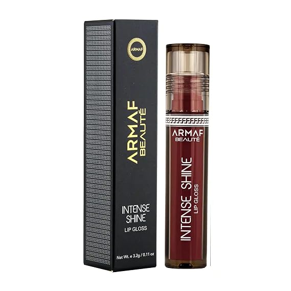 Armaf Beaute Intense Shine Lip Gloss - Moisturizing Non-Sticky Lip Gloss For High Shine, Peach, 3.2g/0.11 oz