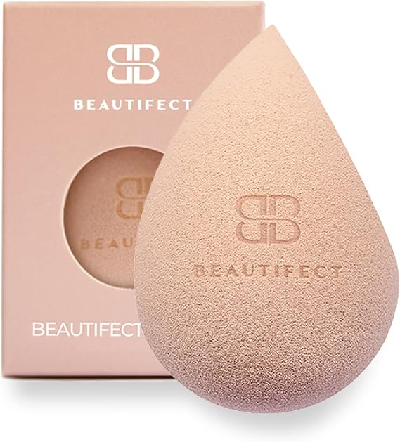 Beautifect Blender - Beauty Blender with Triple Action - Multi-Use Makeup Sponge for Women - Airbrush Finish Foundation Sponge for Blending and Contouring Makeup