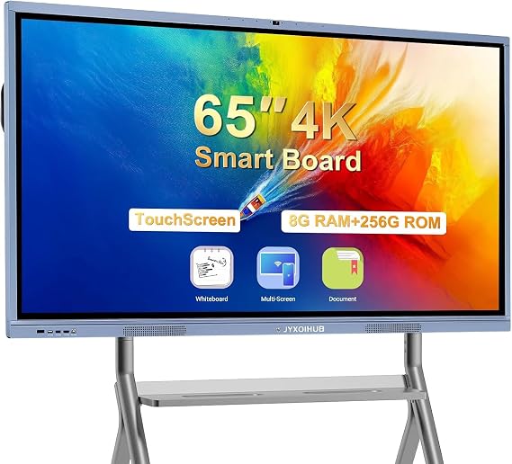 Smart Board Collaboration Hub, JYXOIHUB Digital Electronic Whiteboard Built in Dual OS for Classroom and Business, Touch Screen Interactive Smart Whiteboard Board Only 65 Inch