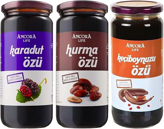 Date Extract, Carob Extract, Black Mulberry Extract - Cold Squeeze Without Sugar Addition 640 g