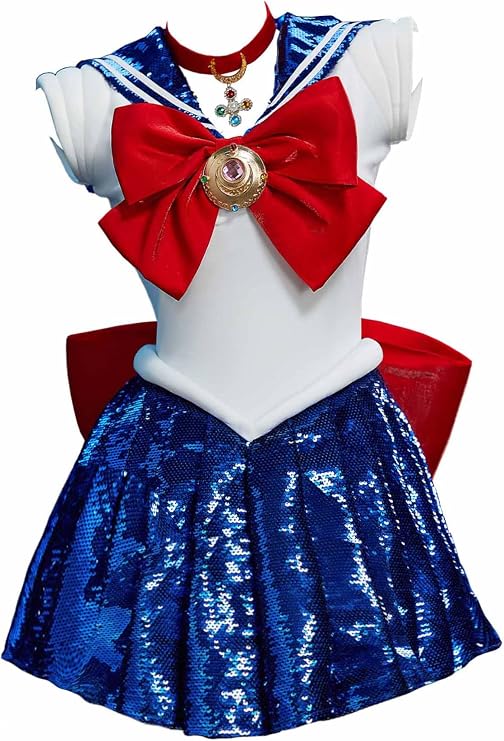 Miccostumes Women's Adult Anime Game, Girl Style, Warrior Style, Sailor Style, JK Style, Cute, Moe, Cool, Costume, Cosplay, Sleeveless, Dress, Costume, Transformation, Disguise Set