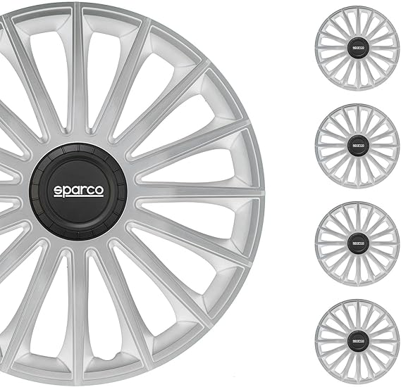Sparco Wheel Covers Treviso - 15-inch - Silver - Set of 4 pieces