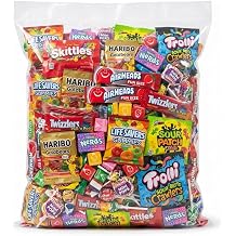 Assorted Candy Bag Individually Wrapped Bulk Mix of Sour, Chewy & Fruity Candy Favorites Perfect for Sharing, Gifting & Everyday Snacking (2 Pounds)