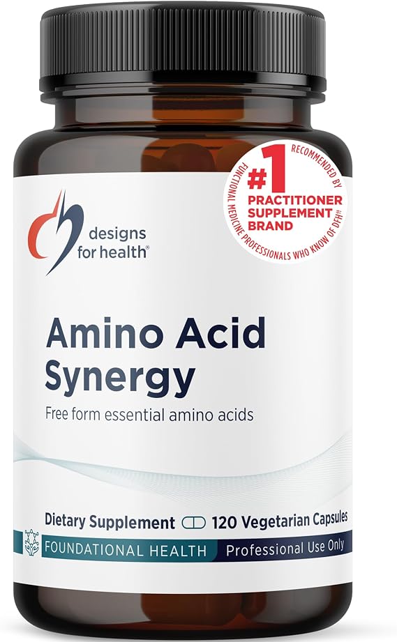 Designs for Health Amino Acid Synergy, Amino Acid Supplement, 120 Capsules