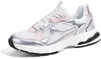 LUCKY STEP Womens Platform Chunky Fashion Sneakers Mesh Casual Running Tennis Workout Sport Work Trendy Athletic Walking Shoes