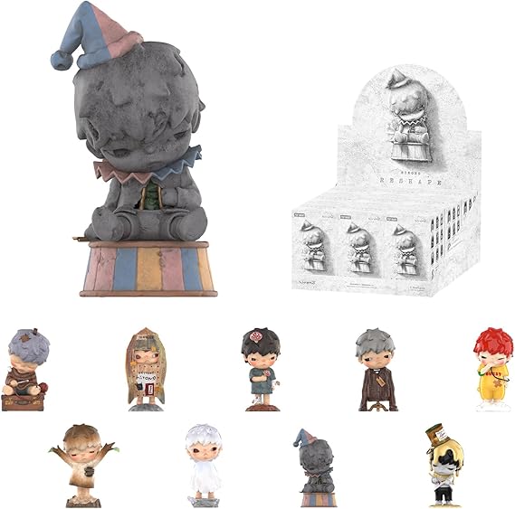 POP MART HIRONO Reshape Series Figures, 9PCs HIRONO Blind Box Figures, Random Design Action Figures Collectible Toys Home Decorations, Holiday Birthday Gifts for Girls and Boys, Whole Set