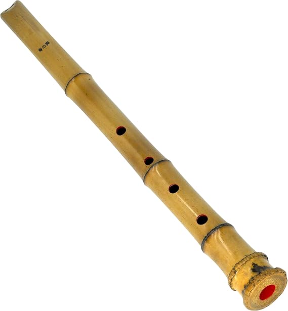 Shakuhachi Pentatonic end-blown flute with natura bell root. KINKO-ryu Key of E 1.6 feet, 20.1inch, good forseasoned flautist.Play "Sea of Spring"Naruto" Play Jazz