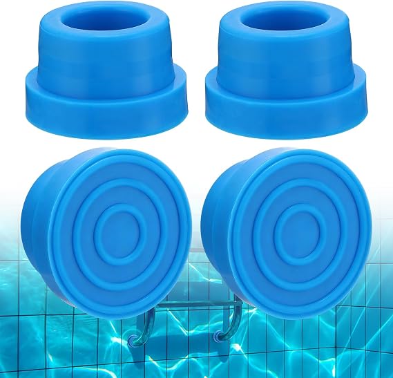 PAMASE Inground Pool Ladder Bumpers, 4 Pcs, Blue