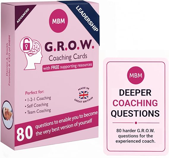 MBM Leadership Advanced Grow Coaching Cards for Coaches, Leaders & HR
