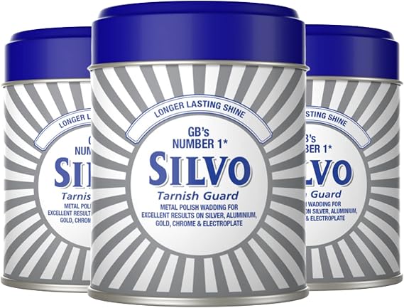 Silvo Tarnish Guard Metal Polish Wadding I All Purpose Metal Polish For Silver, Gold, Aluminium, Chrome & Electroplate I Size: 75g (Pack of 3)