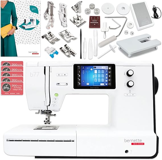 Bernette B77 Deco Sewing & Quilting Machine Bundle