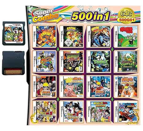 500 Games in 1 DS Game Super Combo Cartuccia DS Games for NDS/NDSL/DSi/DSi XL/DSi LL/3DS/3DSXL/3DSLL/2DS/NEW 3DS/NEW 3DS XL
