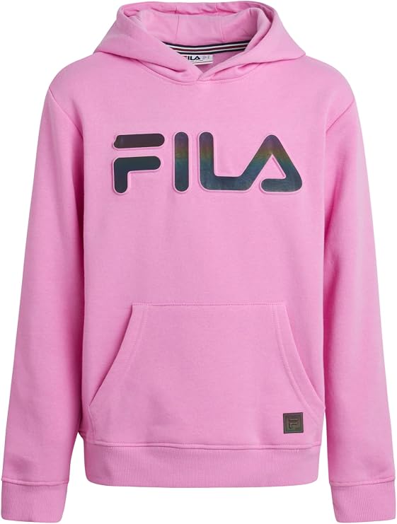 Fila Boys Hoodies - Athletic Performance Soft Fleece Pullover Sweatshirt - Cozy and Warm Graphic Hoodies for Boys