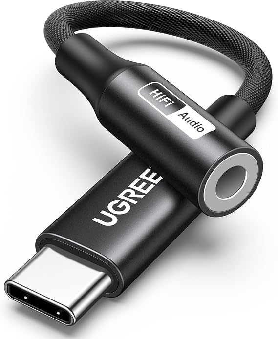 UGREEN USB C to 3.5mm Audio Adapter, Hi-Res 32bit/384KHz Type C Aux Dongle