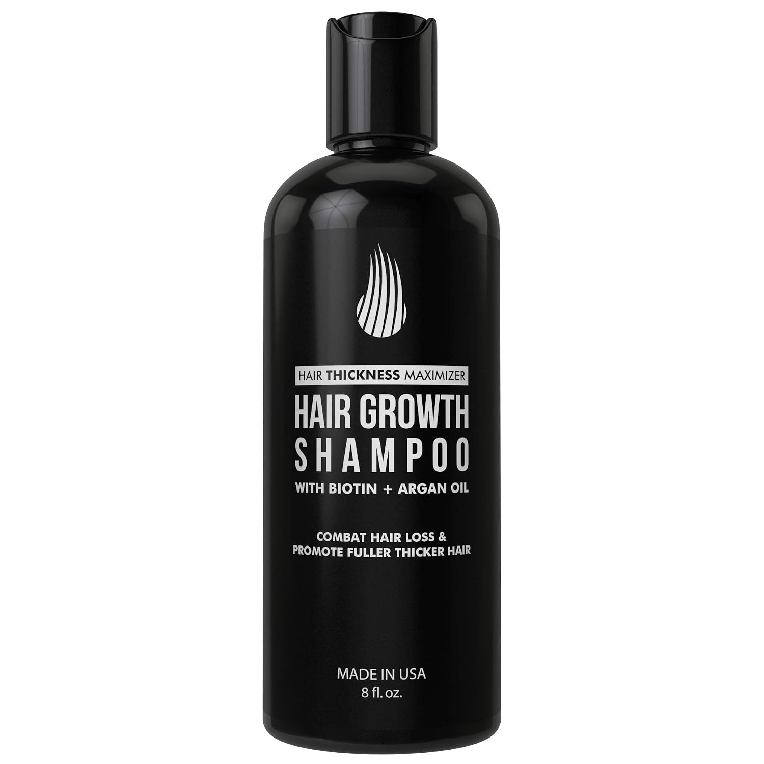 Biotin Shampoo For Thinning Hair And Hair Loss by Hair Thickness Maximizer. Hair Thickening Shampoo for Maximum Hair Growth. Best Hair Loss Treatment For Men and Women. With Argan Oil, Vitamin E