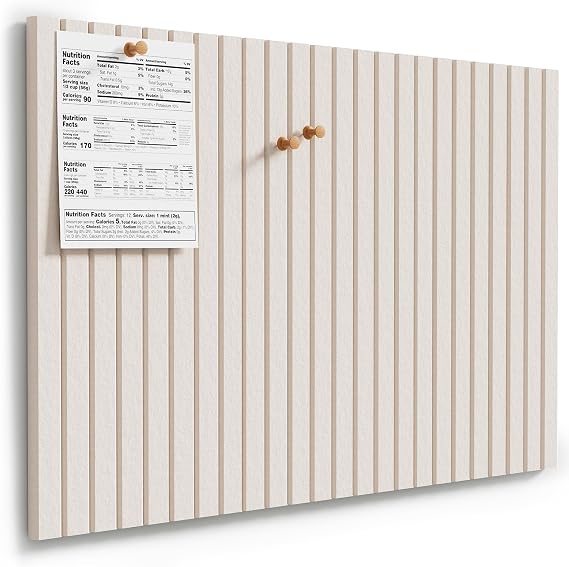 MaxGear Bulletin Board 36" x 24", Light Tan Felt Wall Tiles Room Decor