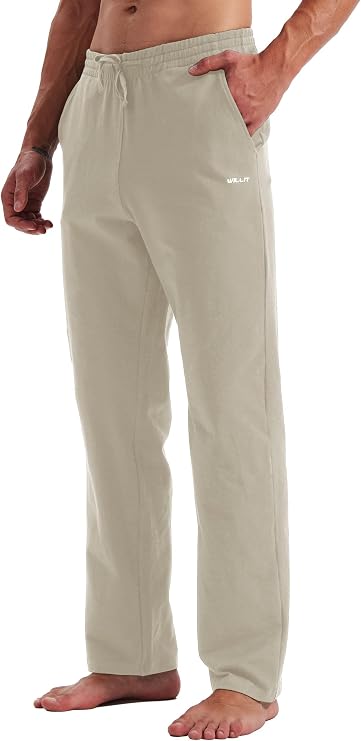 Willit Men's Cotton Yoga Sweatpants Loose Fit