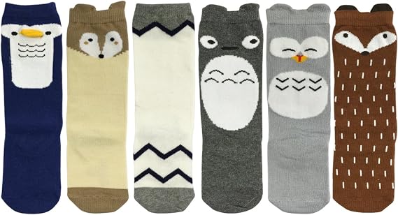 Bowbear 6-Pair Super Cute Baby Socks