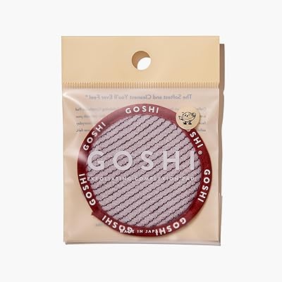 GOSHI Exfoliating Complexion Pads - Reusable, Rapid-Drying, Soft Exfoliating Face Scrubber for All Skin Types - Red - Made in Japan
