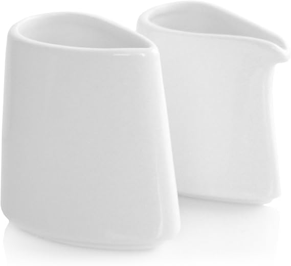 Tea Forte 2 Piece Sugar & Creamer Serving Set, White