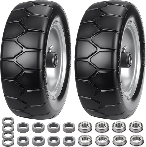 11x4.00-5 Lawn Mower Tires Flat Free, Zero Turn Mower Front Tires