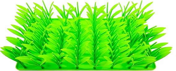 Silicone Grass Mat for Cats, Silicone Grass Snuffle Mat for Cats, Cat Grass Mat for Indoor Cats Silicone, Silicone Grass Feeding Mat for Cats and Dogs (1pc)