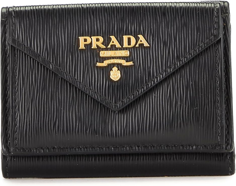 Pre-loved Black Vitello Move Compact Wallet, Black