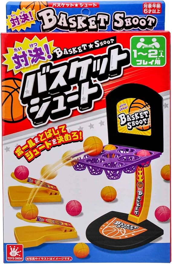 Onda Toy Game Showdown! Basketball Shoot Basketball Ball Goal Table Game Marbles 2-Player Duel