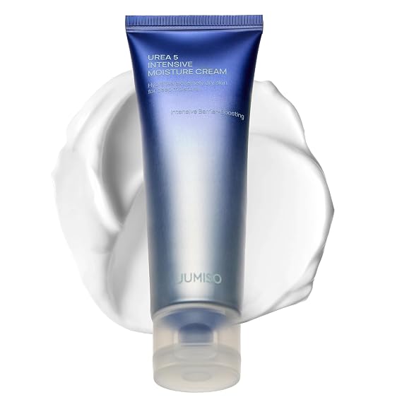 JUMISO Urea 5 Intensive Moisture Cream - Korean Face Moisturizer for Extremely Dry Flaky Skin - Deep Hydrating, Barrier Strengthening with Ceramide NP, Panthenol, TECA Liposome, Fragrance Free, 2.7 oz
