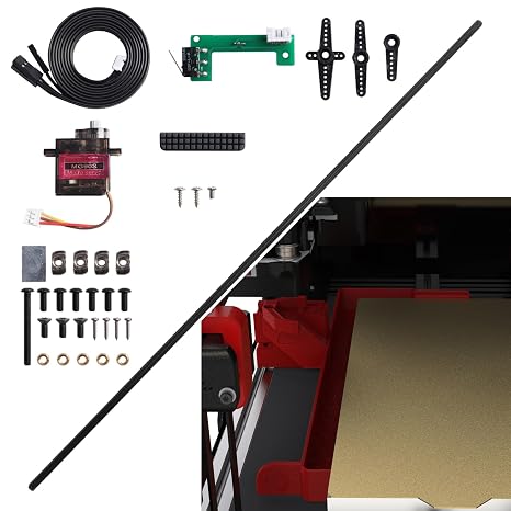 Voron2.4 Blobifier Servo Blob Purge Bucket Kit: FYSETC Upgrade Nozzle Filament Buildup Collector No Printed Parts with Silicone Brush Cleaning Tool for Extrusion Residual on Voron2.4 350 Extruder