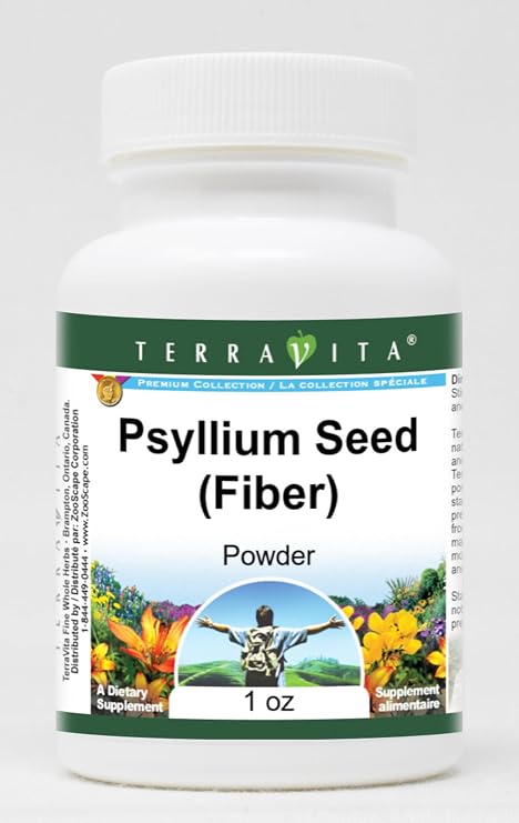 Terravita Psyllium Seed (Fiber) Powder (1 oz, ZIN: 511403)