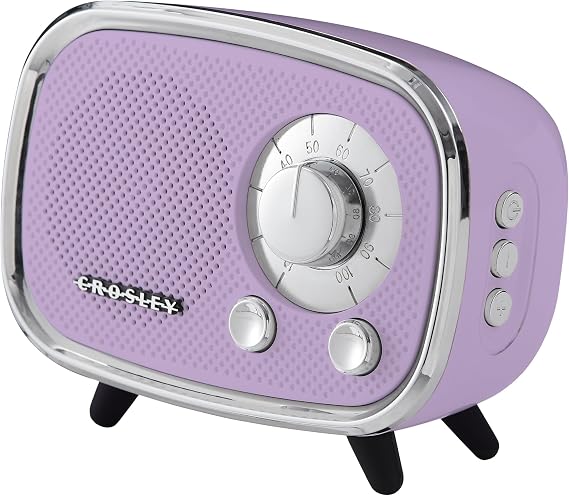 Crosley CR3039A-LN Rondo Portable Bluetooth Speaker, Lavender