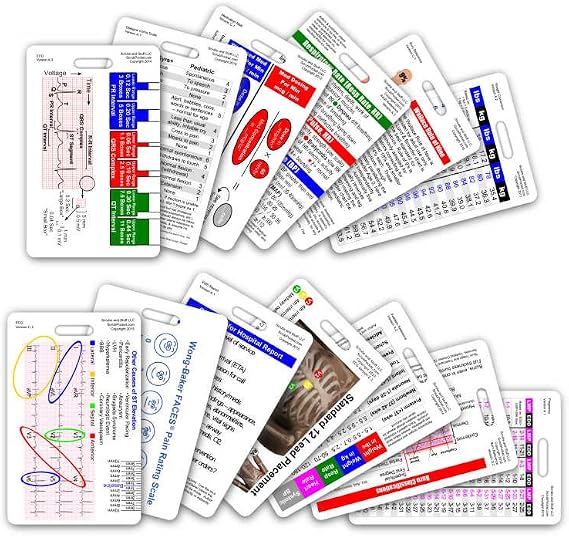 Complete EMS Vertical Badge Card Set - 13 Cards
