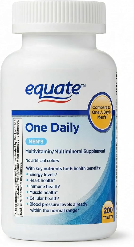 Men Multivitamin Tablets 200 Count Multivitamin for Men Iron-Free, Mens Vitamins Multivitamin, Daily Multi Vitamin Men Formula