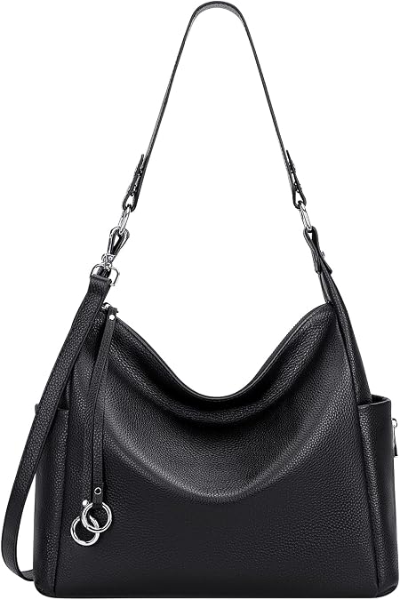 Over Earth Genuine Leather Hobo Purses and Handbags for Women Ladies Shoulder Crossbody Purse