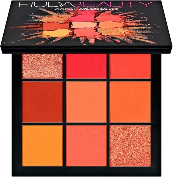HUDABEAUTY Obsessions Eyeshadow Palette by Huda Beauty Coral
