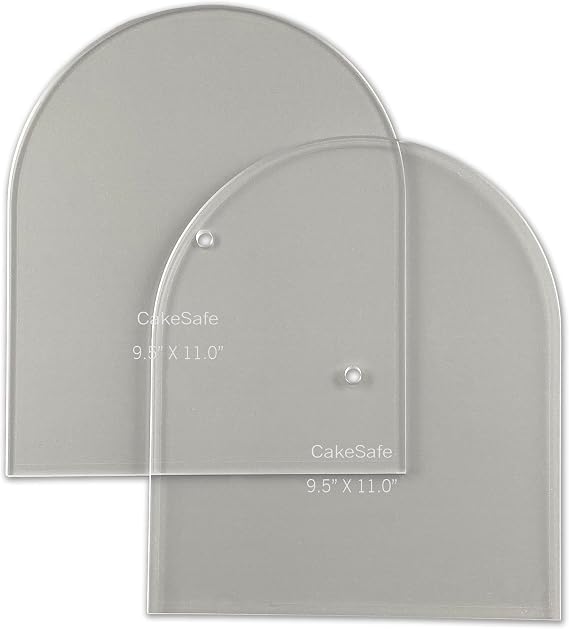 CAKESAFE - Large Arch Disk Set-Unique Shaped Acrylic Disks for Cake Decorating