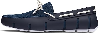 SWIMS Mens Loafers, Braided Lace Casual Slip-Ons Shoes, Fashion Shoe for Beach