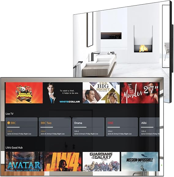 Soulaca 27" webOS Smart Mirror TV IP65 Waterproof ATSC Alexa Built-in
