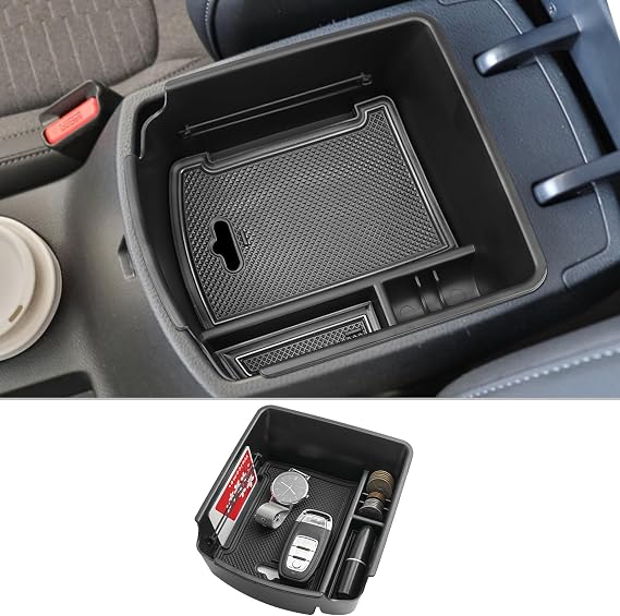 CDEFG 2020-2025 2026 Kia Seltos Center Console Organizer Tray for 2020-2024 2025 2026 Kia Seltos Accessories Middle Console Armrest Storage Box Secondary Insert Tray Coin Container
