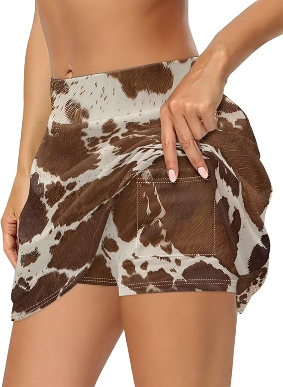 Tennis Skirts for Women with Shorts Pockets High Waisted Athletic Golf Skort Workout Peak Ball Mini Skirt