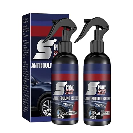2Pcs Multi-Functional Car Coating Spray,3 in 1 Ceramic Polish and Hydrophobic,2025 Protection Quick Coating Spray,Waterless Car Wash,Nanotechnology