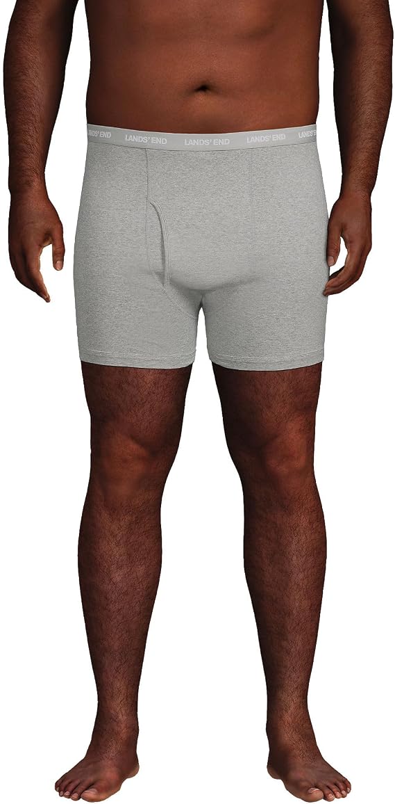 Lands' End Men's Knit Boxer Brief Mixed 3 Pack