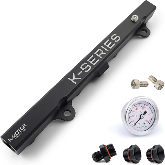 Fuel Rail Kit Compatible with Honda Civic Si, Accord - Compatible with Acura Tsx Rsx - K20 K24 K Series Engine - K-MOTOR