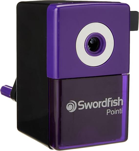 Swordfish 'Pointi' 8mm Desktop Manual Pencil Sharpener Ref: 40235