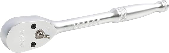 OEMTOOLS 22920 1/2 Ratchet, Heat Treated Alloy Steel 1/2 Drive Ratchet, 10" Inch Handle, 36-Tooth Gear For High Torque Applications, Reversible Lever Mechanic Tools